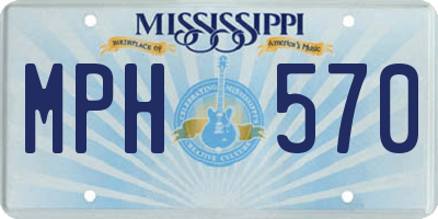 MS license plate MPH570