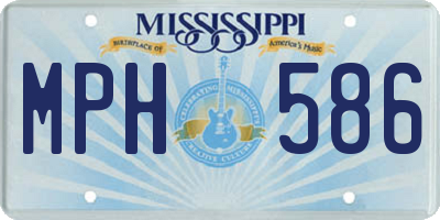 MS license plate MPH586