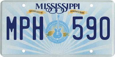 MS license plate MPH590