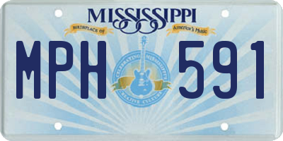 MS license plate MPH591