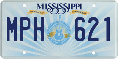 MS license plate MPH621