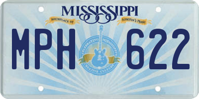 MS license plate MPH622