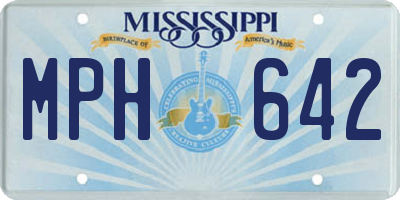 MS license plate MPH642