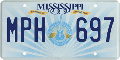 MS license plate MPH697