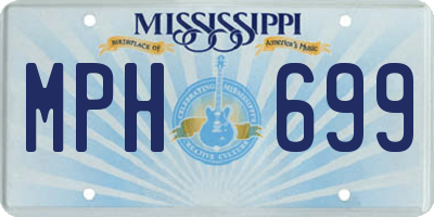 MS license plate MPH699