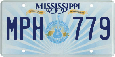 MS license plate MPH779