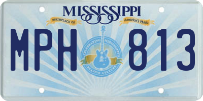 MS license plate MPH813