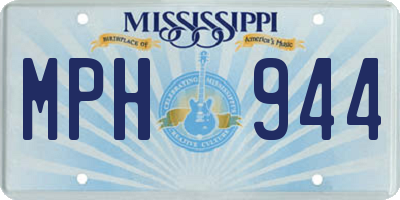 MS license plate MPH944