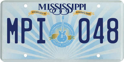 MS license plate MPI048