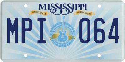 MS license plate MPI064
