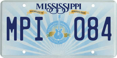 MS license plate MPI084