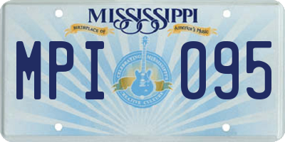 MS license plate MPI095