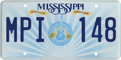 MS license plate MPI148