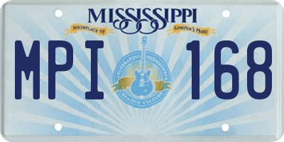 MS license plate MPI168