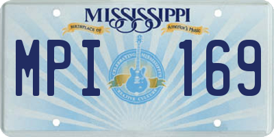 MS license plate MPI169