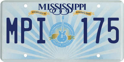 MS license plate MPI175