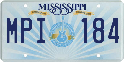 MS license plate MPI184
