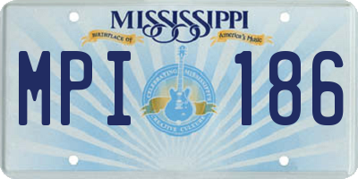 MS license plate MPI186