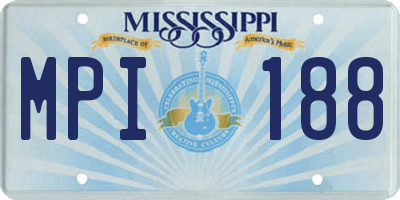 MS license plate MPI188