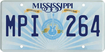 MS license plate MPI264
