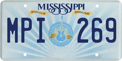 MS license plate MPI269