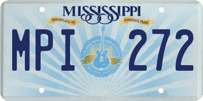 MS license plate MPI272