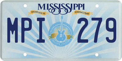 MS license plate MPI279