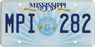 MS license plate MPI282