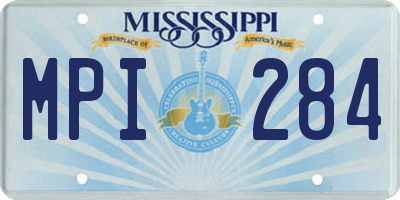 MS license plate MPI284