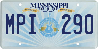 MS license plate MPI290