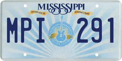 MS license plate MPI291