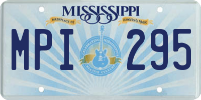 MS license plate MPI295