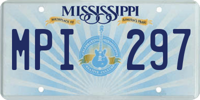 MS license plate MPI297
