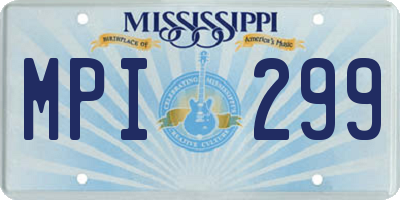 MS license plate MPI299