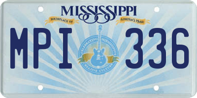 MS license plate MPI336