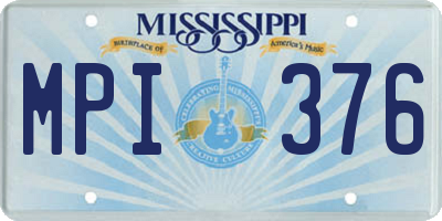 MS license plate MPI376