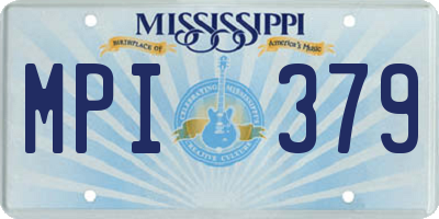 MS license plate MPI379