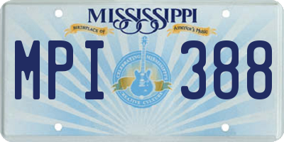 MS license plate MPI388