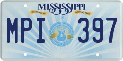 MS license plate MPI397