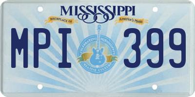 MS license plate MPI399