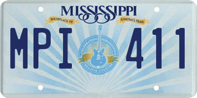 MS license plate MPI411