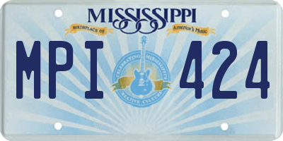 MS license plate MPI424