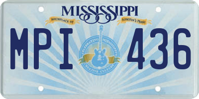 MS license plate MPI436