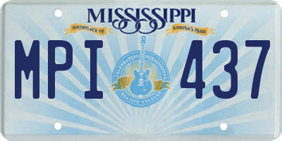 MS license plate MPI437