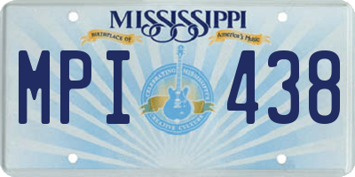 MS license plate MPI438