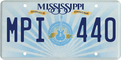MS license plate MPI440