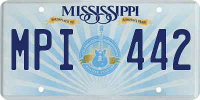 MS license plate MPI442
