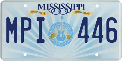 MS license plate MPI446