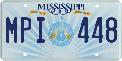 MS license plate MPI448