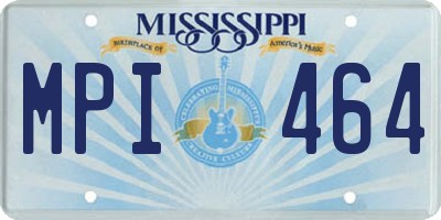 MS license plate MPI464